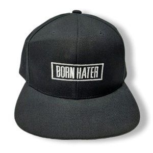 BORN HATER by The Classics Baseball Ball Hat Snapback B&W